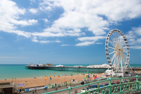 Brighton Pier and Brighton Wheel.